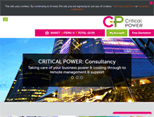 Tablet Screenshot of criticalpowersupplies.co.uk